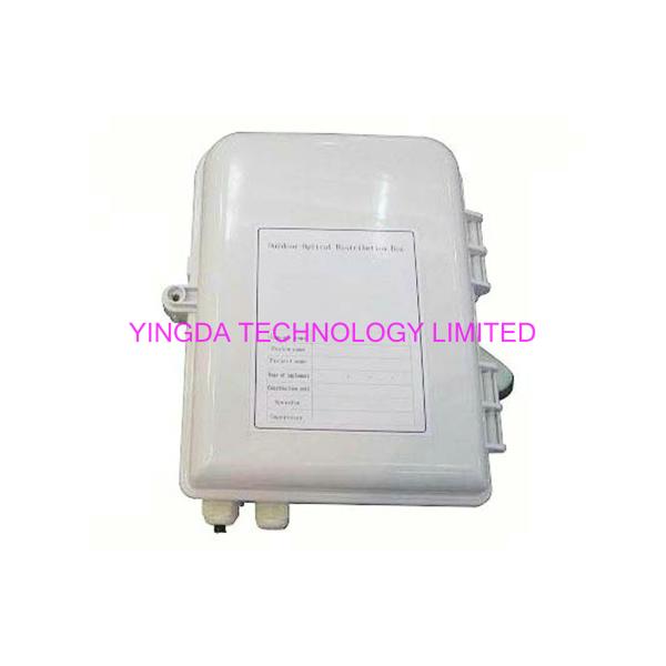 1x8 PLC Splitter Box Wall Mount Drop Cable Box, 16 Ports With Glands SC Adapter Panel IP65