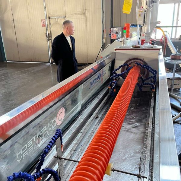 High Speed HDPE Carbon Spiral Pipe Extrusion Production Line for Underground Cable Protection Duct