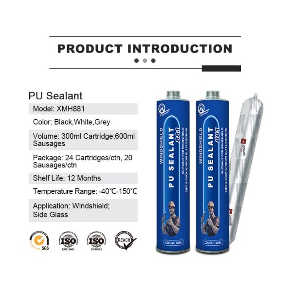 Excellent Viscosity MH881 PU Sealant for Automotive Gloss Matte Black Grey Car Glass in Bulk