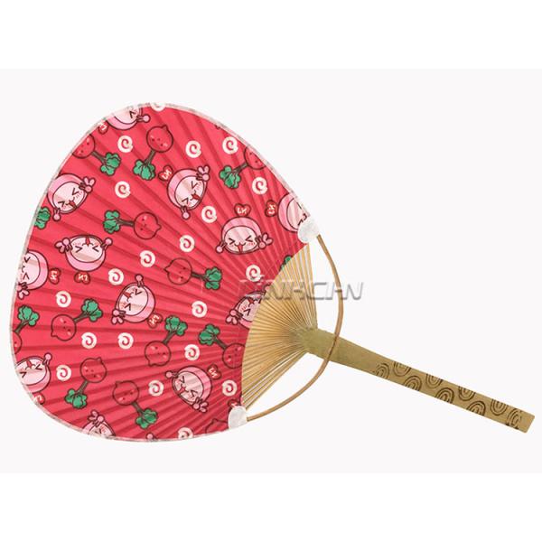 Customized Paper Paddle Handheld Decorative Fans