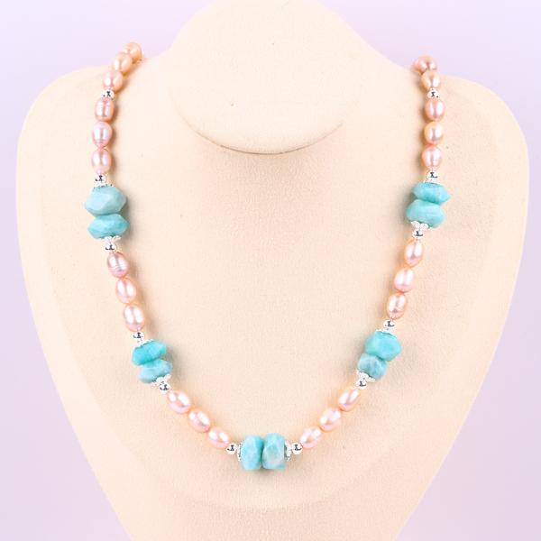 6мм Бусы свежеводяные жемчужины Ожерелье Ювелирные украшения Лечебная энергия