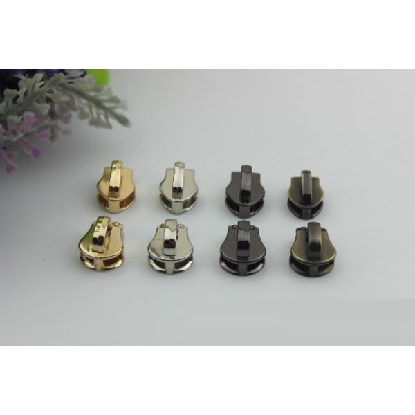Wholesale high quality clothing accessories zinc alloy various color metal 5# nylon zipper slider