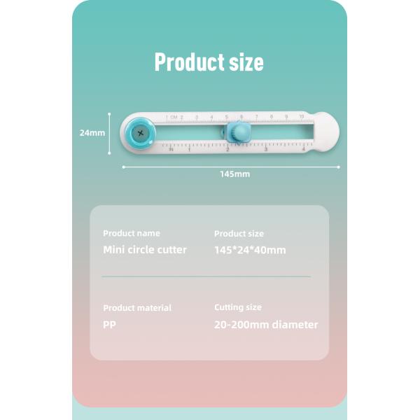 Manuel à compas rotatif couteau fillet coupeur de papier ronde couteau utilitaire outil de coupe pour bricolage