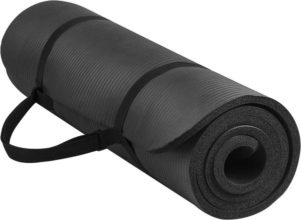 Extra Thick Yoga Mat for Women Men Kids, Professional TPE Yoga Mats, Workout Mat with Carrying Strap Yoga, Pilates