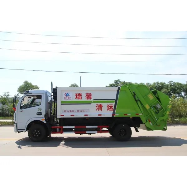 China 4tons 5tons Compactor Garbage Truck Dongfeng City Garbage Collection Truck for Sale