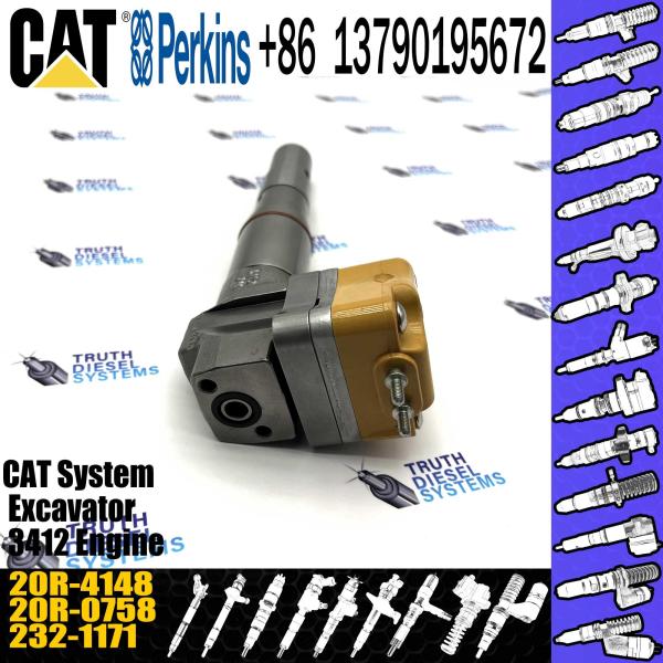 CAT Diesel 3412 Engine Excavator Parts Fuel Injector 1747528 174-7528 20R-4148 For Caterpillar