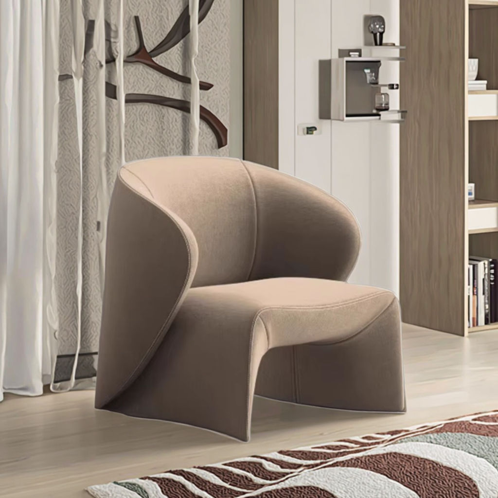 High-End Modern Single Leisure Chair Comfortable Living Room Lounge Accent Chair Casual Armchair Chair for Hotel Apartment