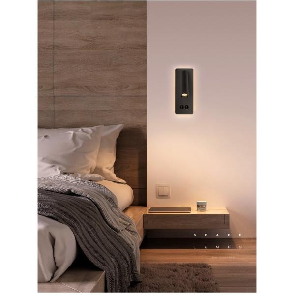 Reading Wall Lamp Reading room 3W Bedside Bedroom ambient lighting book Room Lighting hotel Fixture Sconce For villa