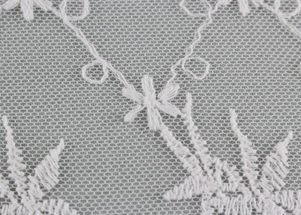 19 CM Floral Embroidered Lace Trim With Scallop Edge For Dress By OEKO - TEX