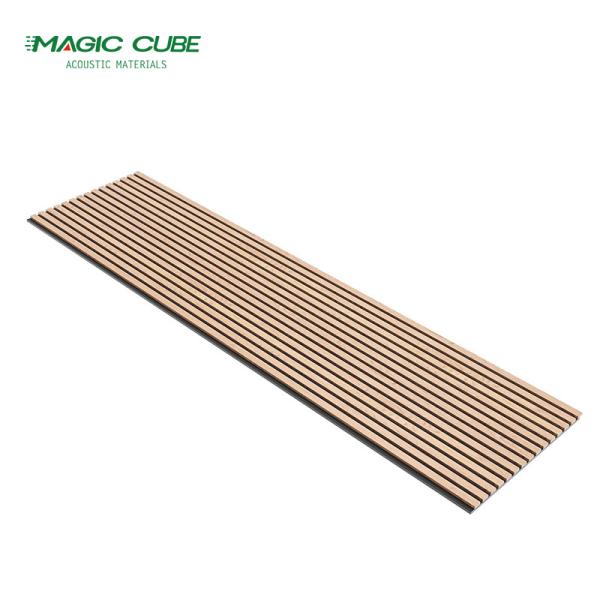 13mm MDF 9mm PET Acoustic Slat Wall Panel with Easy Screw Installation