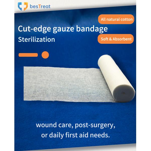 Hot Sales Professional Supplier of Medical Consumables Cut-edge Gauze Bandage Gauze Roll Non-sterile