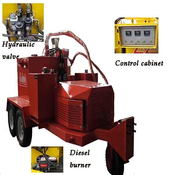 Trailer Type Walk Behind Crack Sealing Machine Hydraulic Mixing