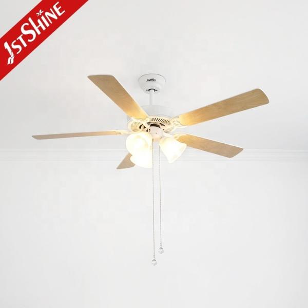 1stshine Ventilador de teto com cadeia de tração leve 230V AC 5 lâminas de MDF em Mulit cores/OEM