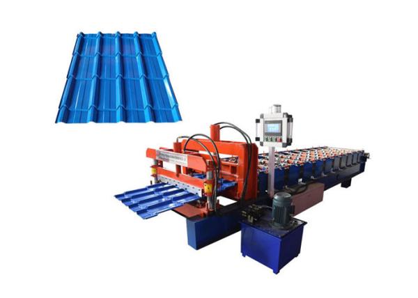 Iron Sheet Arc Glazed Tile Roll Forming Machine Leak Frame Load Bearing 4.6T
