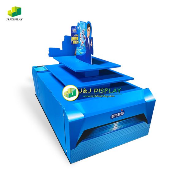 Corrugated Board Retail Dump Bin Foldable Customized For Advertisement