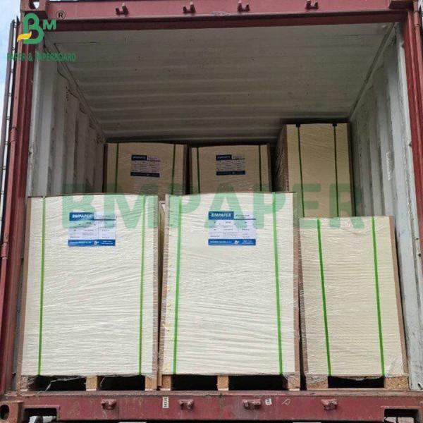 Естественный белый 600um 900um Двусторонние непокрытые пивные подкладки Картон