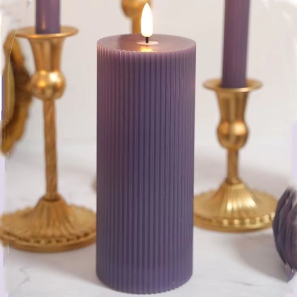 Custom LED Flameless Candle with Timer Function and Remote Control in Customizable Sizes