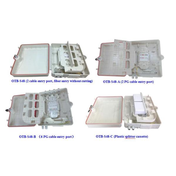 Wall Mounted Optical Network Terminal Box , Fiber Optic Cable Junction Box 48 Core