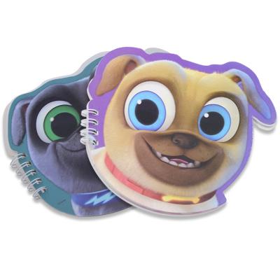 Elastic Kawaii Papeleria Mini Notebook Desenho animado de cão 30 folhas Páginas interiores