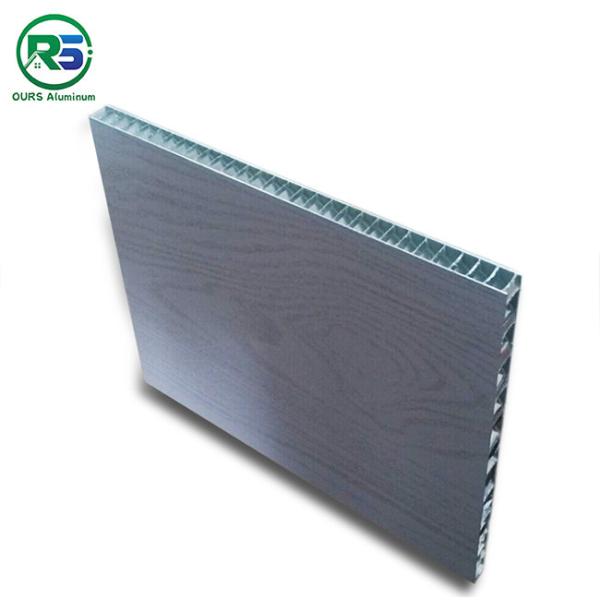 10-25mm Curtain Wall Aluminum Honeycomb Building Panels Wood Grain For Commercial Building