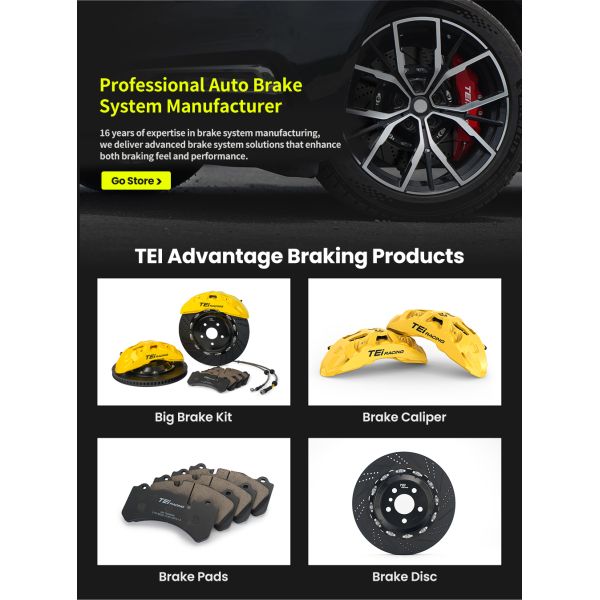 TEI P60NS+ Big Brake Kit 355mm 378mm Disc Rotor Front Brake Caliper Kit for AUDI A5 A6 A7 A8 2010-2021
