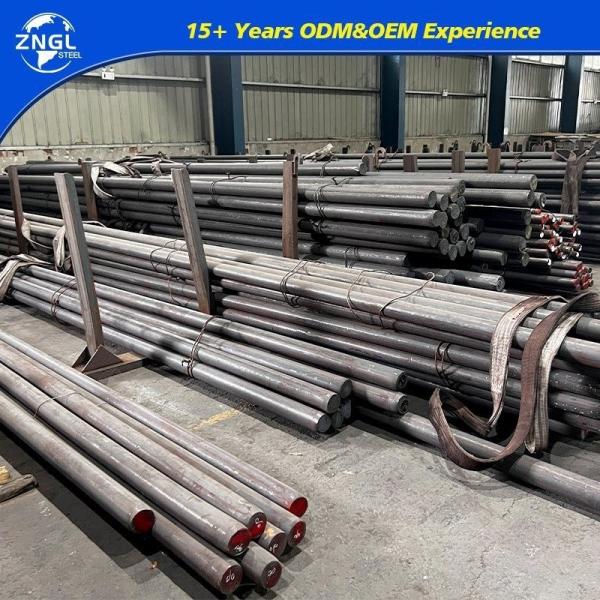 ASTM 1035 1045 1050 S45c Q195 Q215 Q235 Q275 Q345 H13 Barres métalliques rondes de diamètre 10 mm 12 mm Barres en acier au carbone