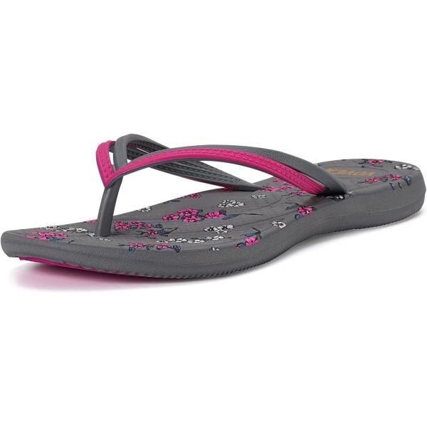 Double Uppers Femmes Sandals d'été Fitflop avec semelles imprimées en PVC injectées