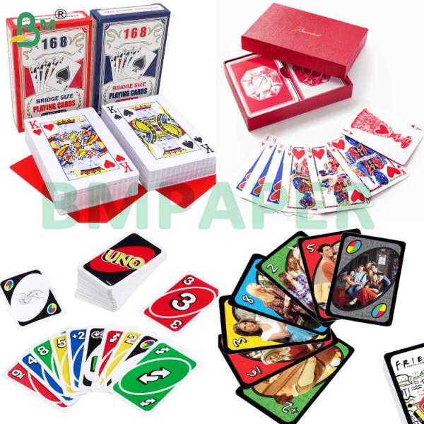 310gsm 320gsm Double Side Coated Glossy Playing Card Paper Sheets