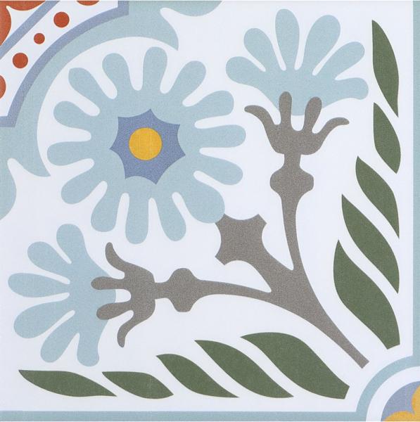 Acid-Resistant Gray And Green 20x20cm Ceramic Rustic Tile For Dining Room And Durable Tile For Bathroom