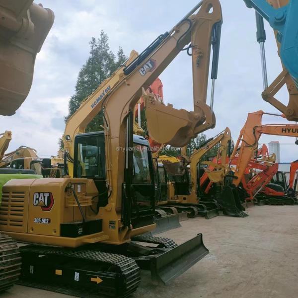 Excavatrice miniature Caterpillar 305.5 avec cylindre hydraulique et vanne d'origine