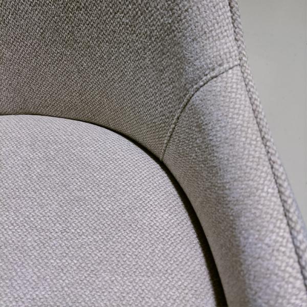 Delicate Stylish Fabric Dining Room Chairs Comfortable Linen
