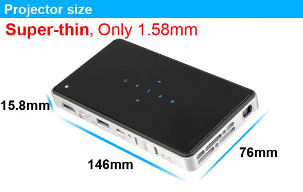 2015 New Arrival Portable Handy PICO Projector Built In Battery For Office Home Business