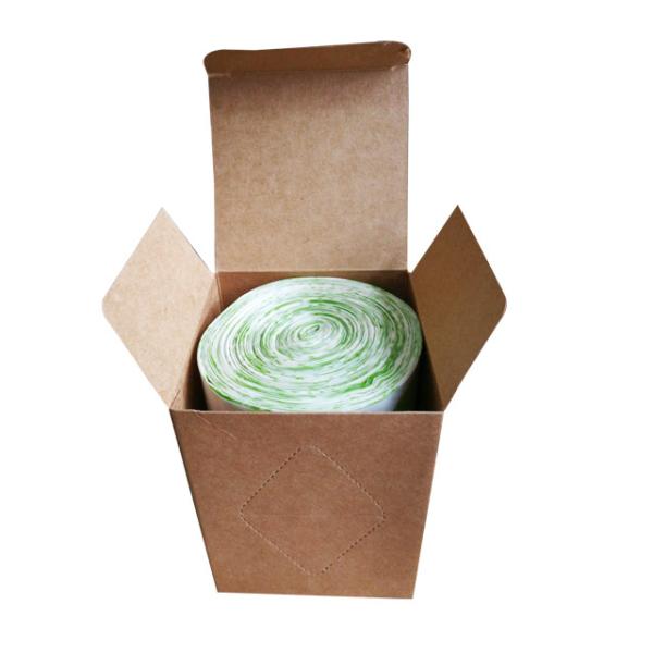 Eco Friendly Wholesale Cornstarch Custom Color Printed 100% Biodegradable Compostable Plastic Garbage Bags on Roll