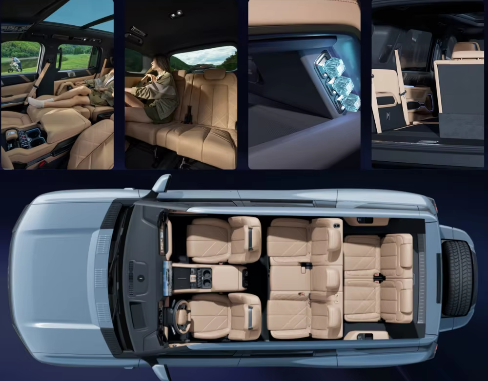 BYD Leopard 8 2025 PHEV 6 Seater Flagship High Technology Drone SUV