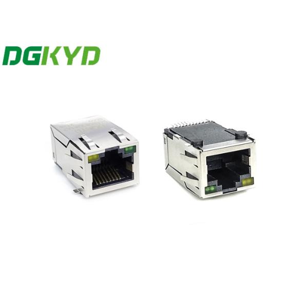 Placa de ajuste magnética da base-T de DGKYD311B083DA1A7S009 SMT RJ45 Jack 100 com diodo emissor de luz