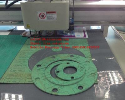 Non Metallic Gasket PTFE Fiber Digital Flatbed Oscillating Knife Cutting Machine