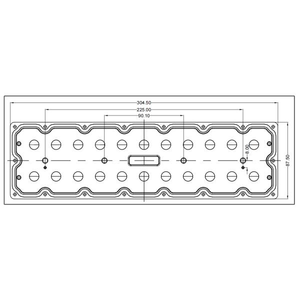 Высокий объектив уличного света СИД стойкости с малопотертым SMD7070 22IN1 для освещения парковки