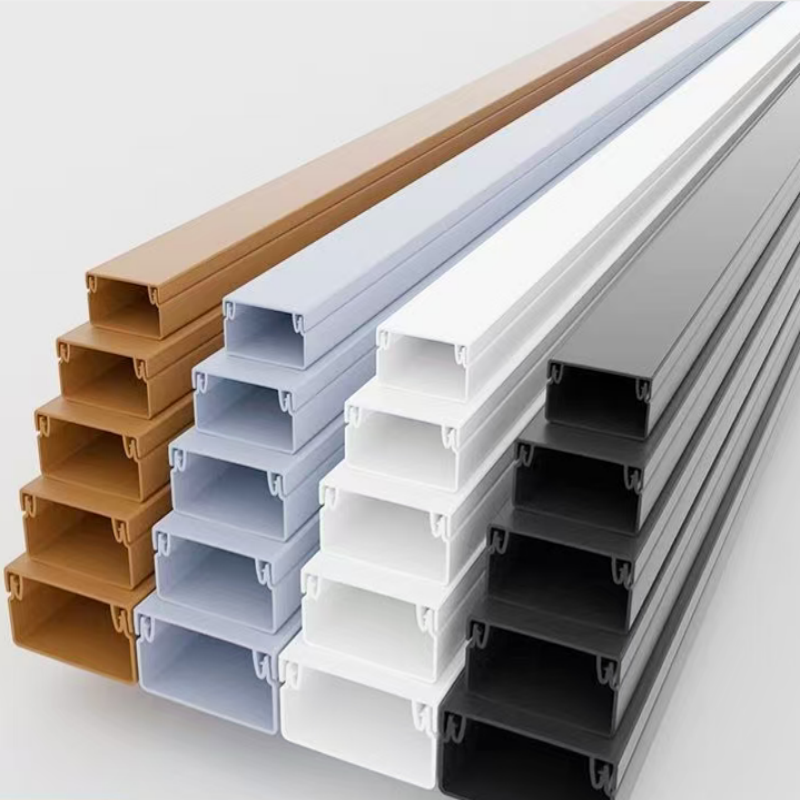 Flame Retardant Plastic Cable Tray Insulated Pvc Cable Truff 100x50mm