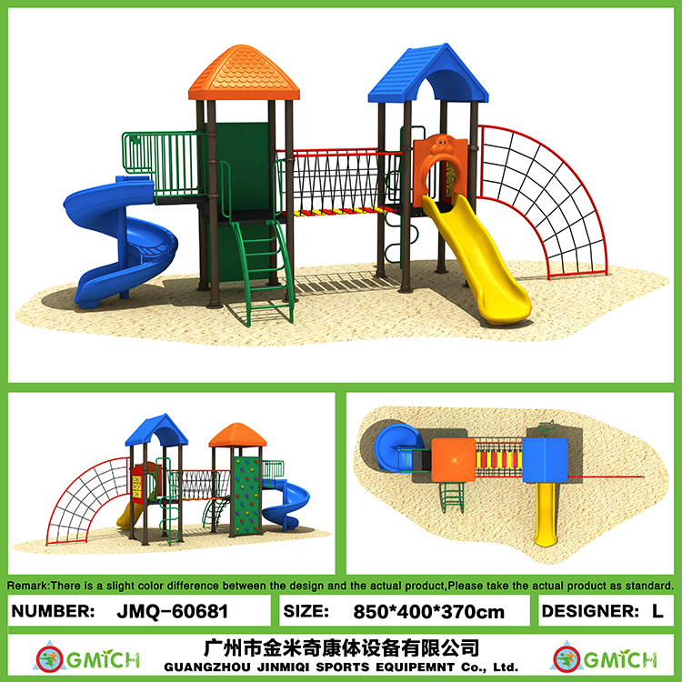 Park Playground Design Outdoor Childrn Toys Durable Outdoor Amusement Park Plastic Slides for Kids