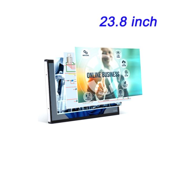 23.8 Inch Fully Enclosed Industrial Embedded Dustproof Horizontal Board Resistance TouchScreen LCD Monitor