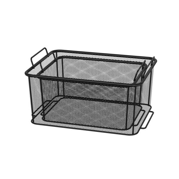 Mesh Steel Storage Baskets Organizer Containers For Home Cabinet Pantry Closet Kitchen Fridge Fruit Makeup Metal Wire Basket