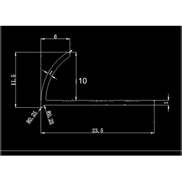 Silver Aluminium Internal Corner Tile Trim Profile Home Decoration For Bathroom