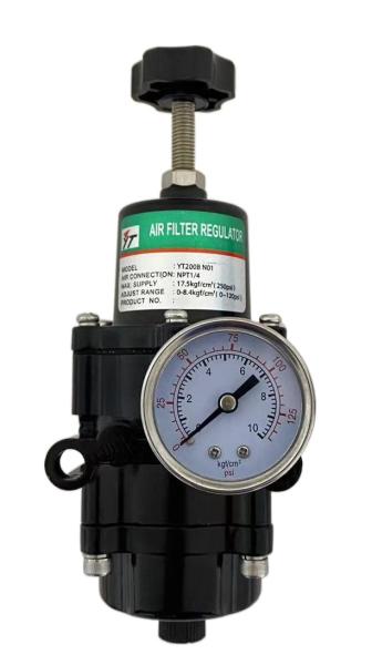 Air Treatment Unit Black Aluminum Die Casting Air Filter Regulator