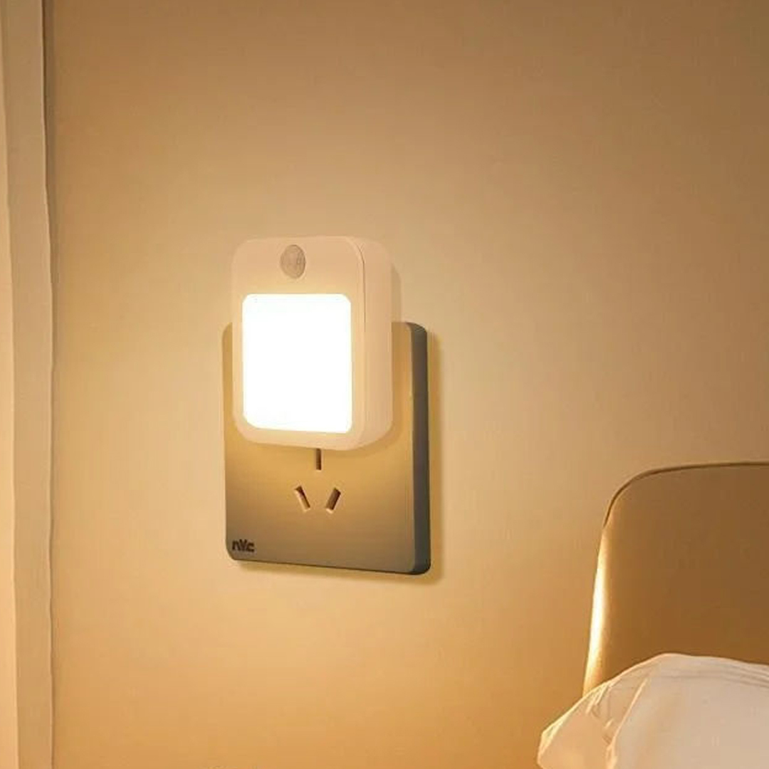 LED Night Light with Motion Detection and Frosted Glass Design for 40000 Hours Working Time