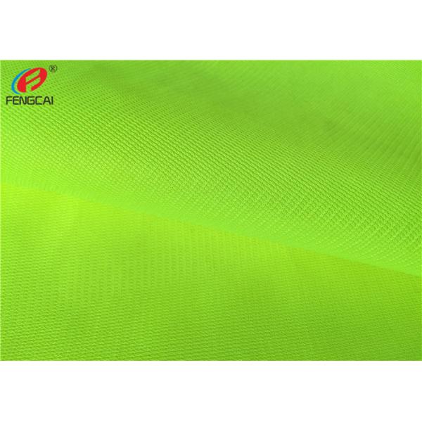 Safety Vest Fabric 100% Polyester Fluorescent Material Fabric For Uniform