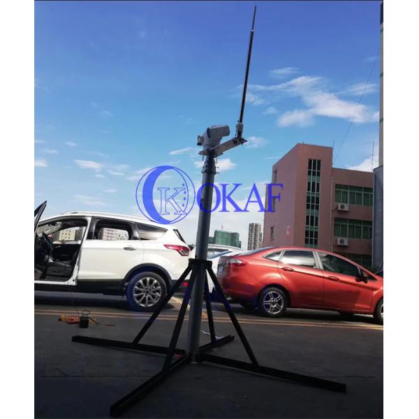 Анодированный алюминиевый пневматический телескопический мачта 4.2M 5.7M