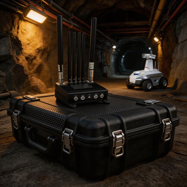 UGV Encrypted Radio Communication Tunnels Long Range Radio Communication
