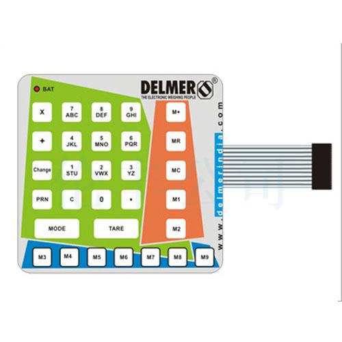 Industrial Machine Membrane Push Button Switch Embossed Buttons