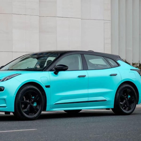 Pure Metal Baby Blue Car Vinyl Wrapping 1.52*18m Car Sticker With Air Bubble Free Photochromic Car Tint Film