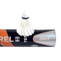 Pu Cork 3 In 1 Shuttlecock Shuttles Durable Stable Badminton Goose Feather Shuttlecocks